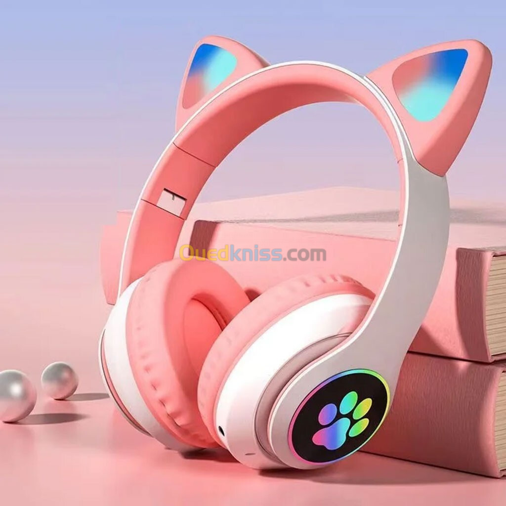 Casque Bluetooth Sans Fil Oreilles de Chat XY-231