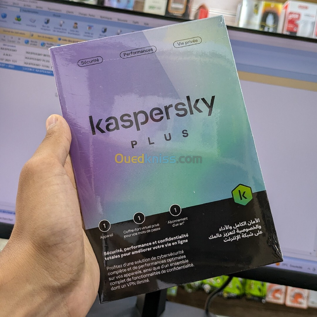 Kaspersky Plus 2023 avec VPN 01 POSTE Abonnement d'un an