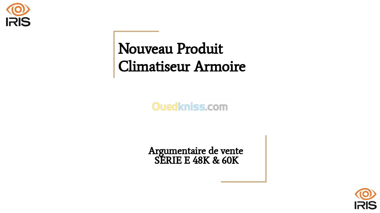 Climatiseur IRIS SPLIT Armoire SERIE E (48K BTU / 60K BTU)