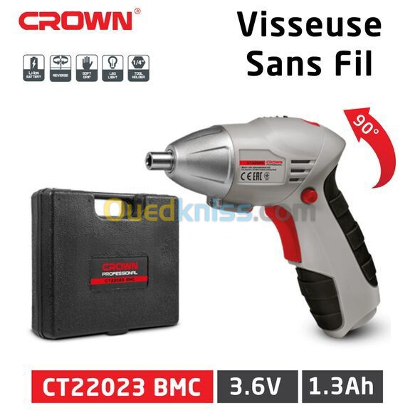 Crown visseuse 3.6v valise ct22023