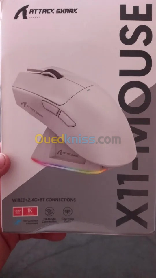 Attack Shark X11 Souris Bluetooth Gaming Macro Mouse Tri-Mode Connection Pour PC