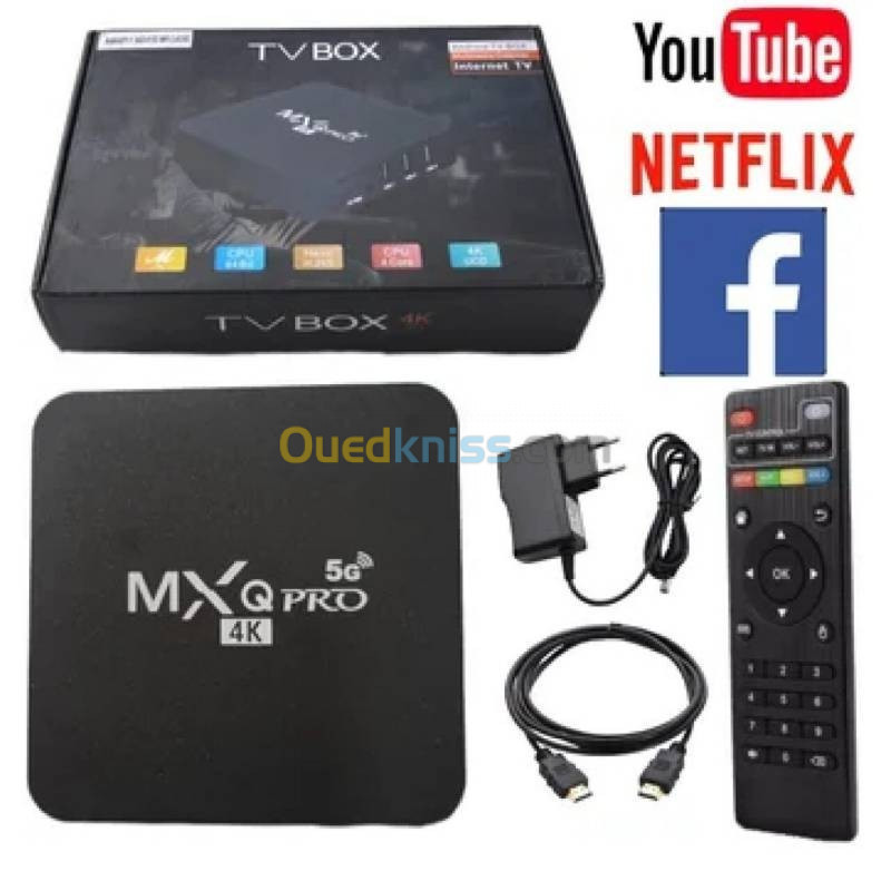 Smart TV box Android 4K 5Ghz V11,1 Dernier Version 8GB 128GB et 4GB 64GB 