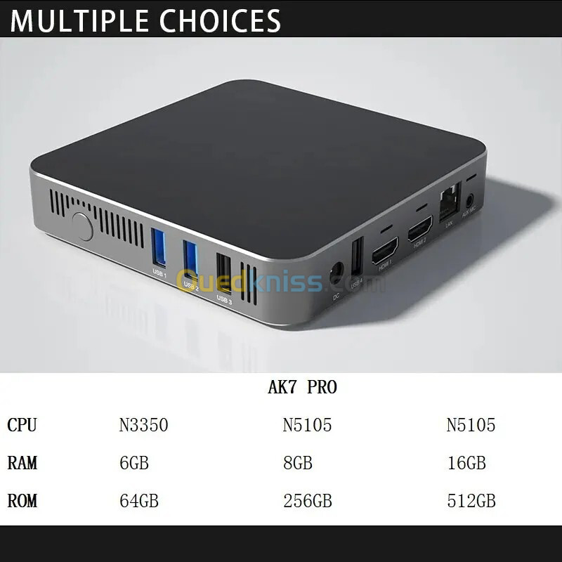 Mini PC Firebat AK7 Pro intel N5105 16 Go RAM 512 Go SSD