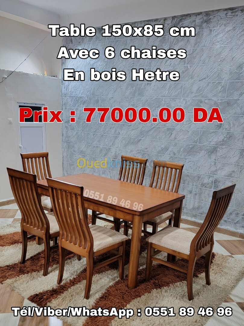 Des Tables salle a manger bois hetre