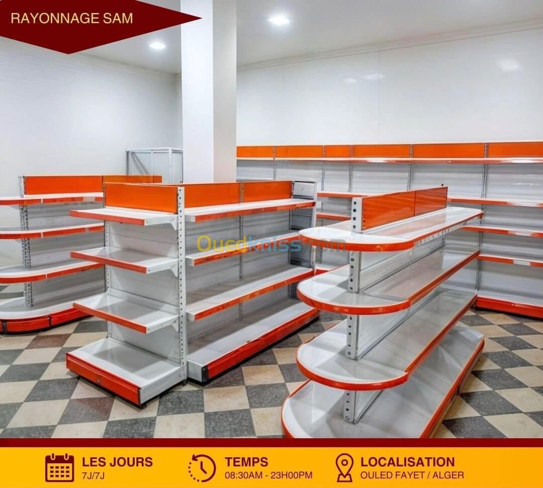 Rayonnage Superette / Rayonnage Magasin / Étagère Métallique / Rayonnage Pour Fourniture Scolaire