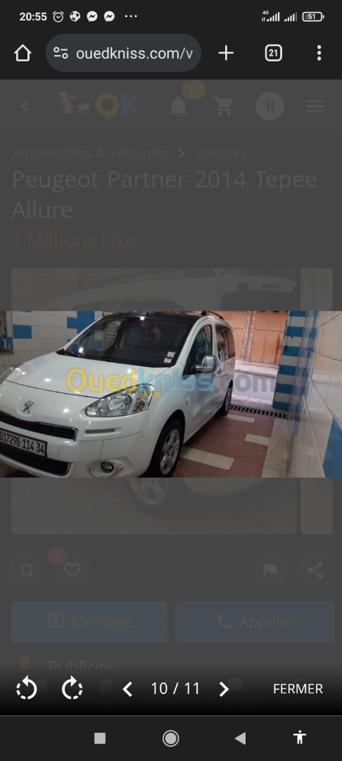 Peugeot Partner 2014 Tepee Allure 