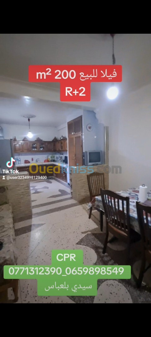 Vente Villa Sidi Bel Abbès Sidi bel abbes