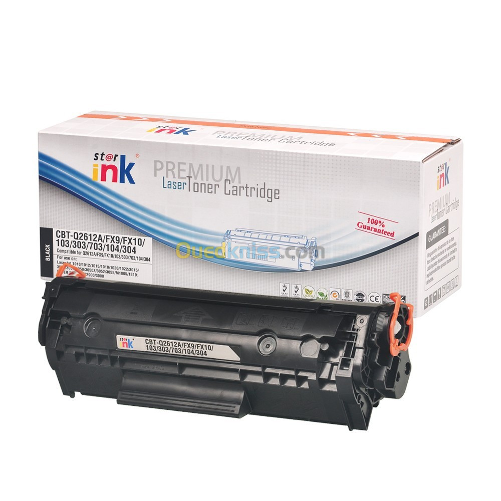 Toner Compatible HP 12A, Q2612A, Canon FX 10