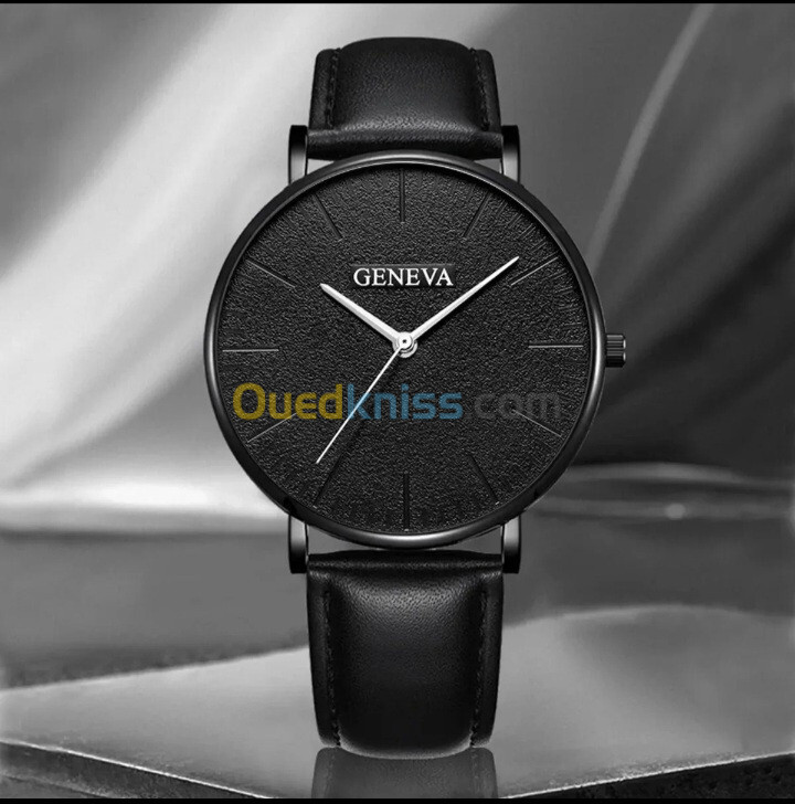 Montre Geneva en quartz pour homme avec 3 bracelets 