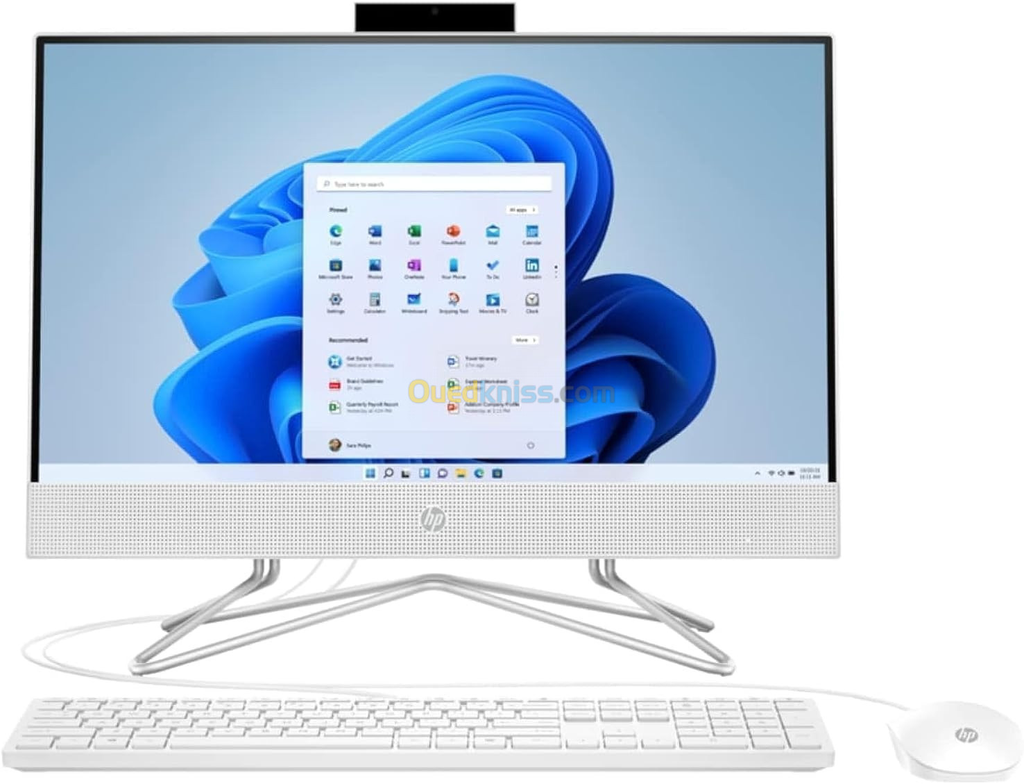 HP ALL IN ONE   Écran FHD 21.5"  processeur i5-1235U 8 Go 512 Go SSD Intel Iris Xe  WHITE