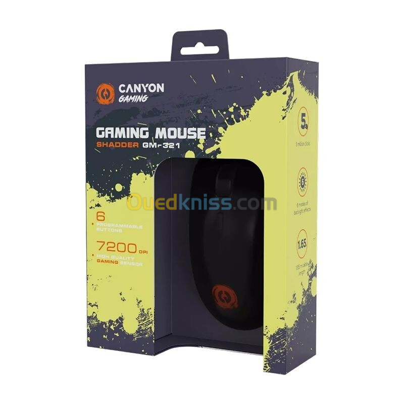 Souris Gaming CANYON GM-321 BLACK