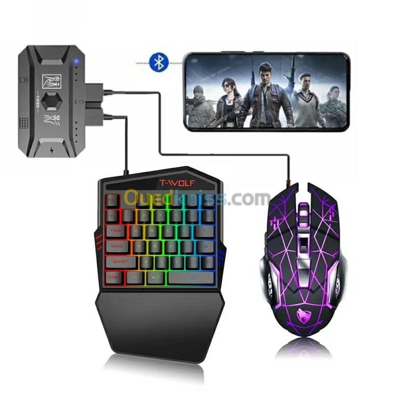 Mix Pro Clavier Souris 4en1 Pour smartphone Gaming PUBG-Fortnite-Call of duty-free fire