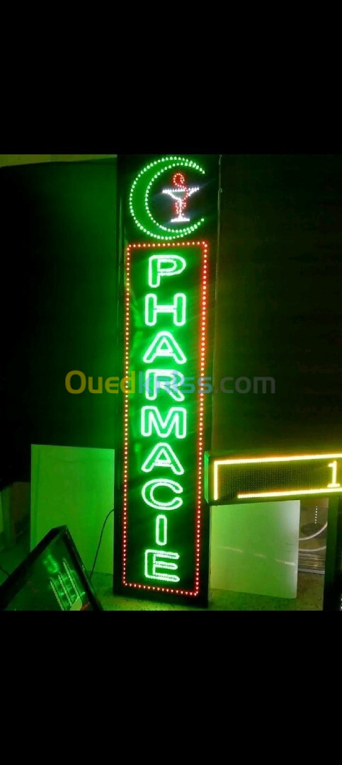 Plaque lumineuse pharmacie