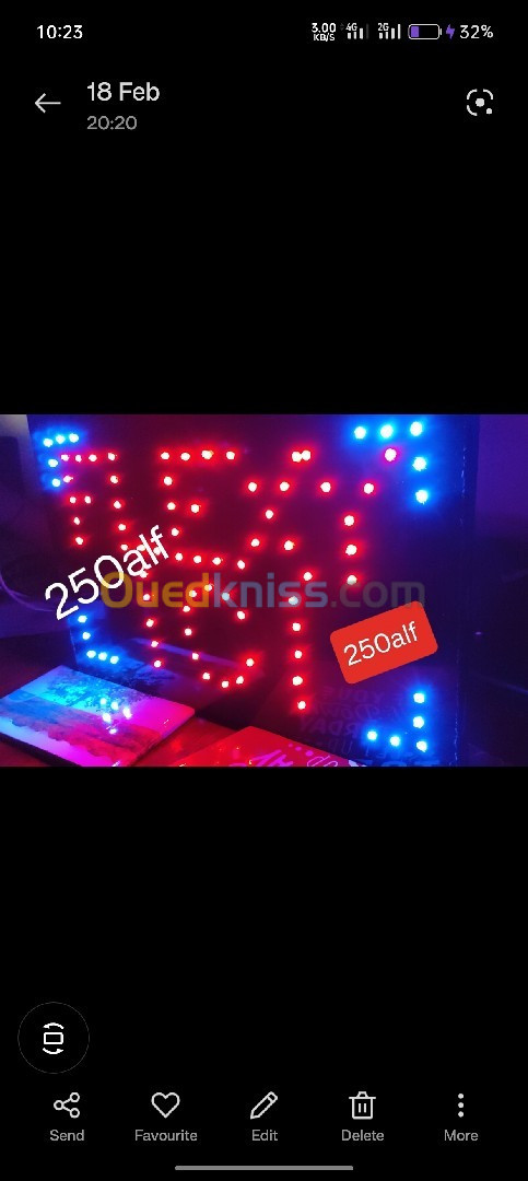 Plaque lumineuse flexy ici