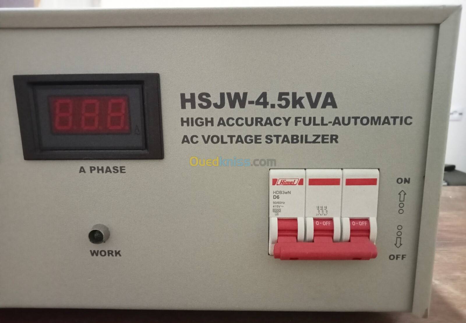 Stabilisateur HIMEL 380VAC 4.5KVA