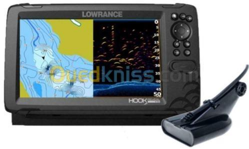 Sondeur GPS LOWRANCE HOOK REVEAL 9 avec sonde 50/200 600w ou Sonde TripleShot.