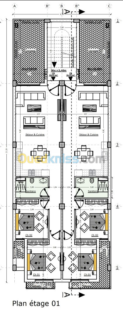 Vente Appartement F3 Alger El harrach