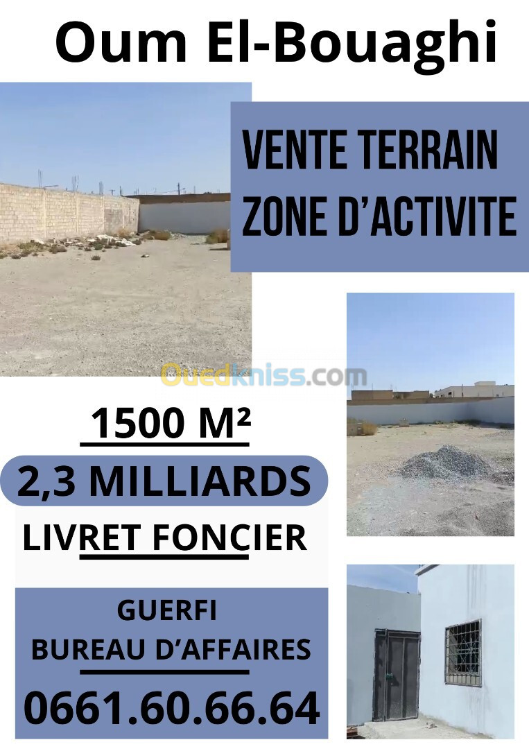 Vente bien immobilier Oum El Bouaghi Oum el bouaghi