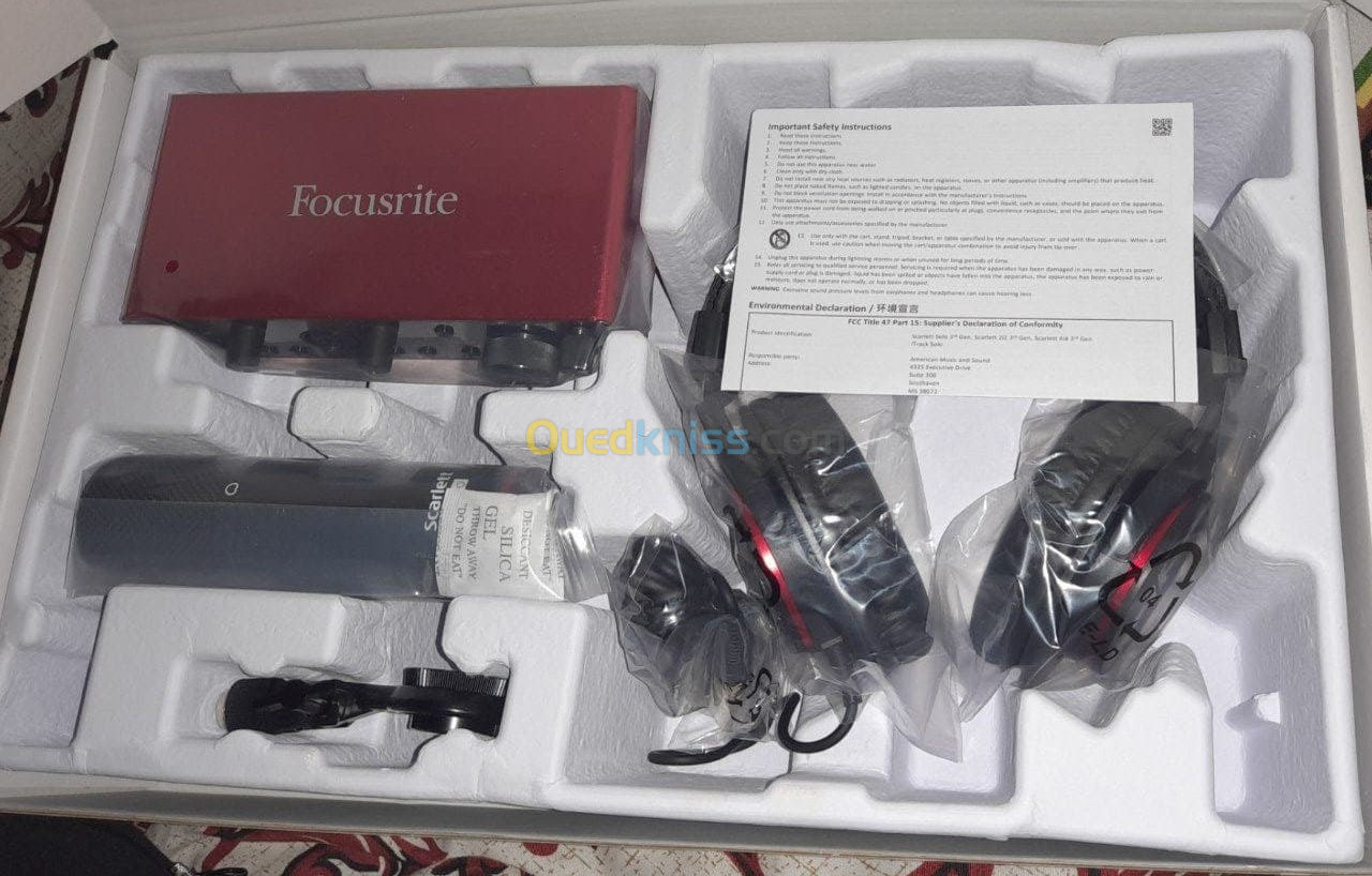 Pack Studio Focusrite Scarlett 2i2 3rd Gen