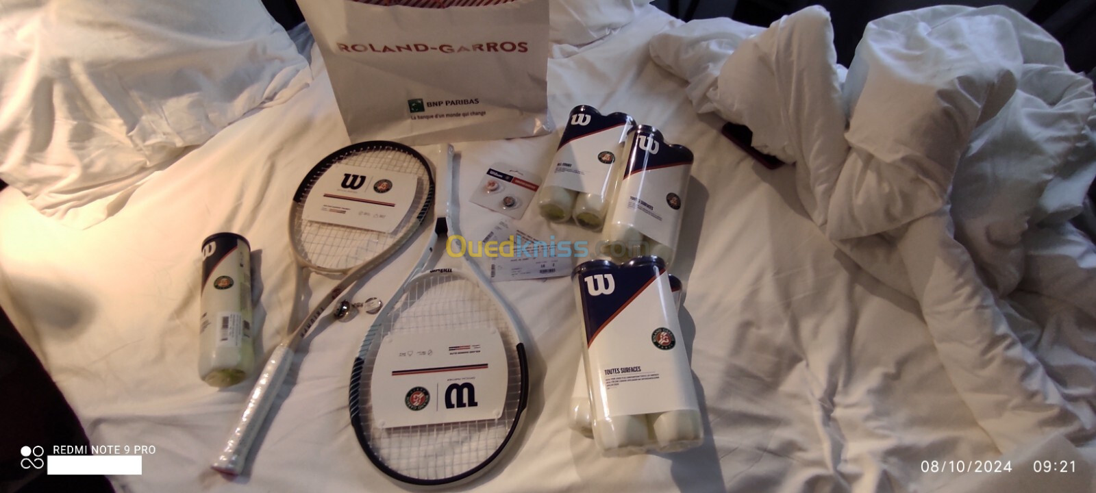 Raquette de Tennis Wilson OFFICIAL PARTNER- ROLAND GARROS