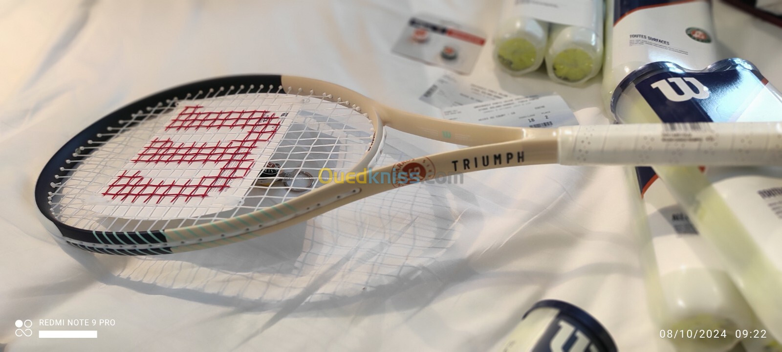 RAQUETTE DE TENNIS WILSON OFFICIAL PARTNER ROLAND GARROS TRIUMPH