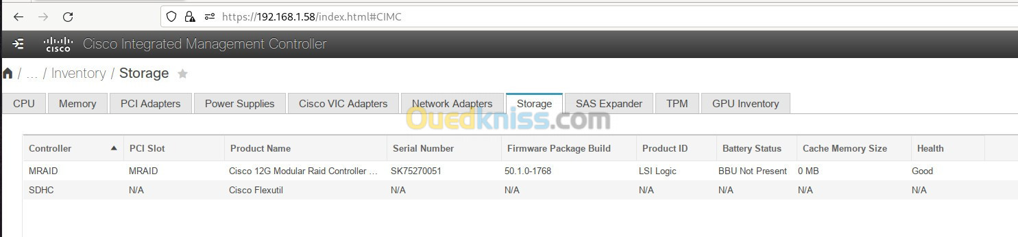 Serveur Cisco UCS C240 M5 - 2x Xeon Gold 6138 - 80x 2,0 GHz - 256 Go de RAM (ECC) - 4x 1.2 To 10K