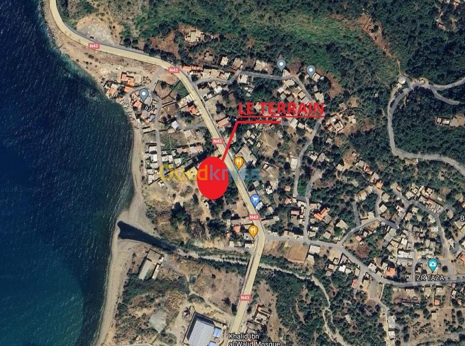 Vente Terrain Jijel Ziama mansouriah