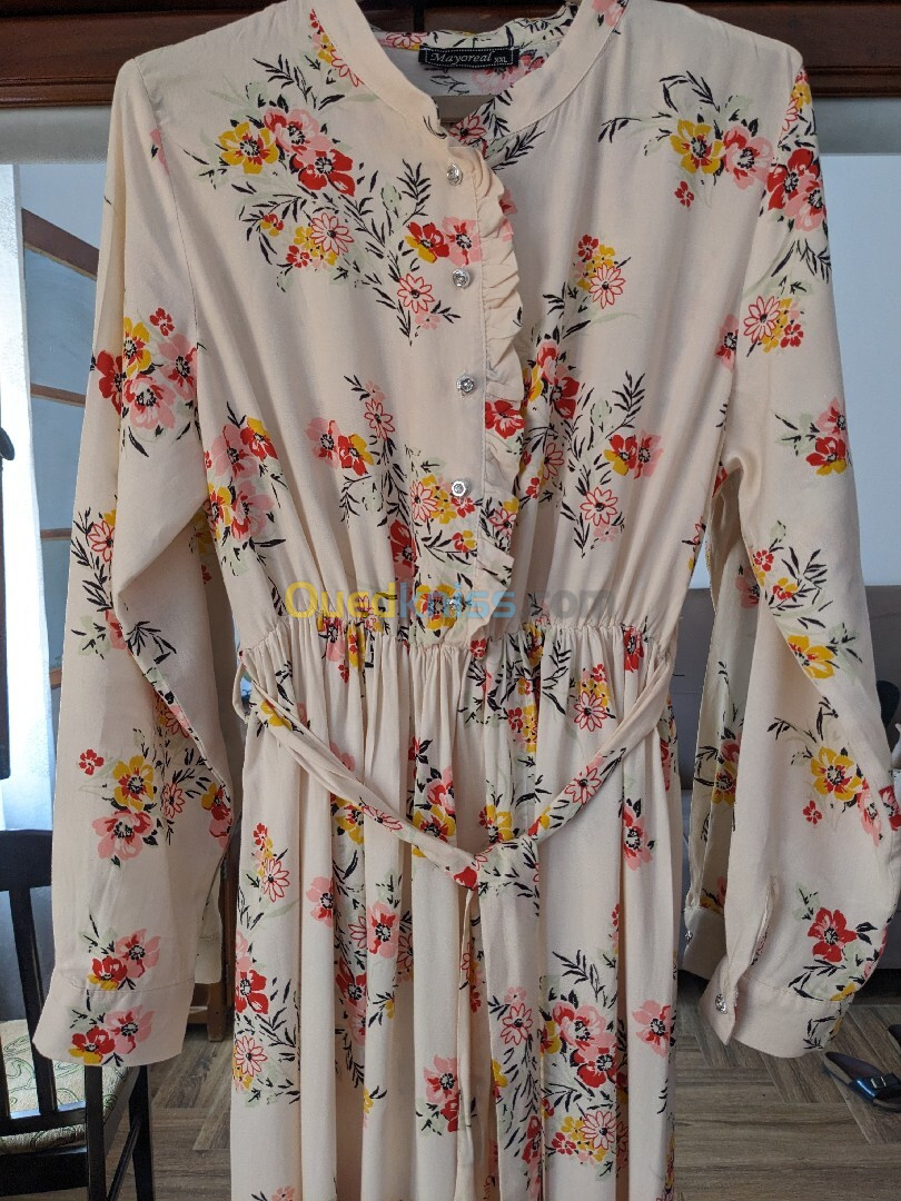 Robe longue Vintage à fleurs 