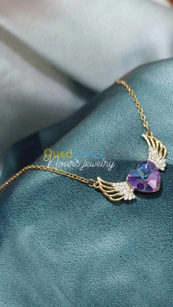 Collier pendentif en acier inoxydable 