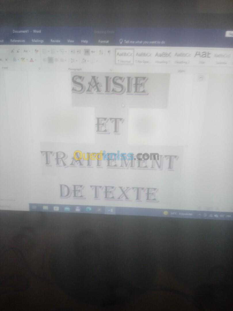 Saisie et traitement de texte