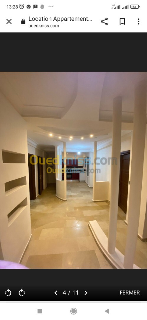 Location Appartement F3 Alger Ouled fayet