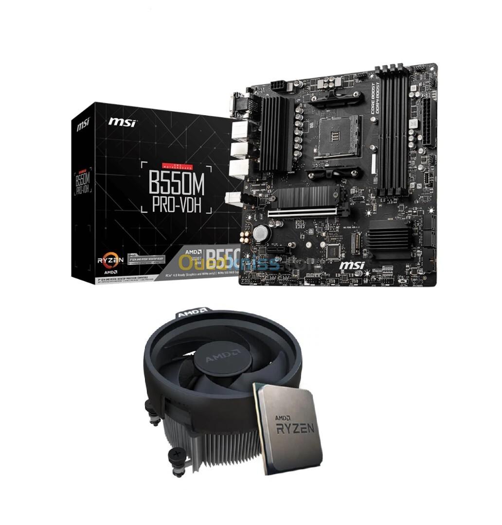 MSI B550M PRO-VDH + Ryzen 5 5650G