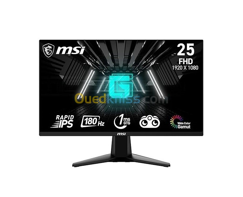 Ecran MSI Gaming G255F (Fast IPS / 180Hz / 1Ms)