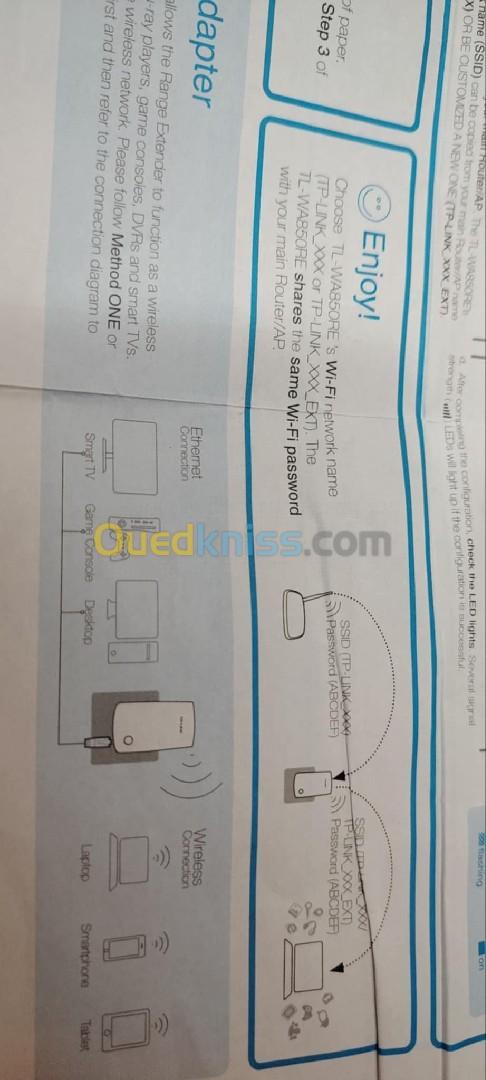 Répéteur Wifi TP - LINK et ZTE