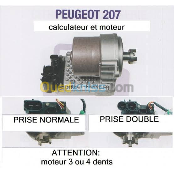 Réparation moteurs directions assistée 207, 208 et 301