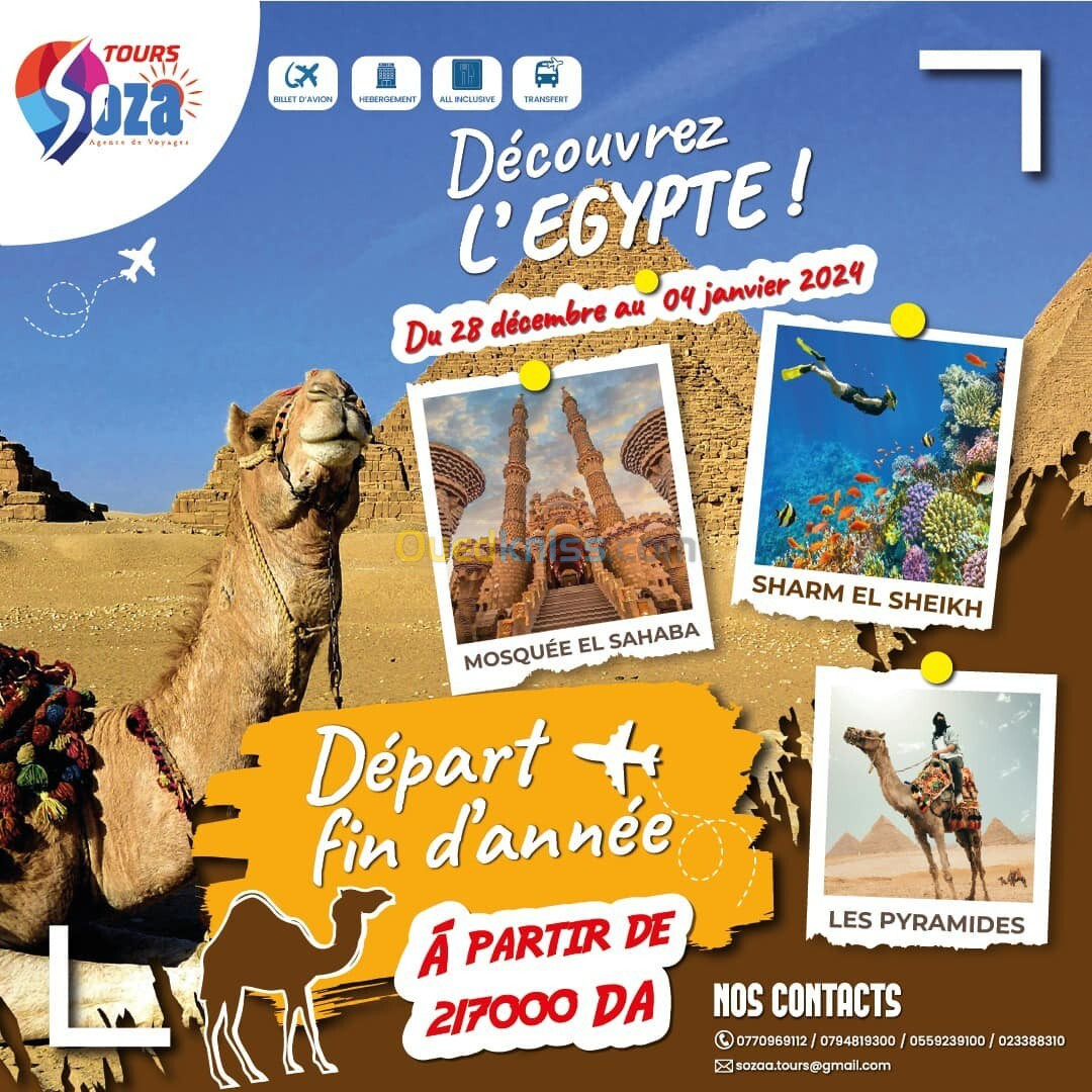 caire sharm el sheikh fin d'année 