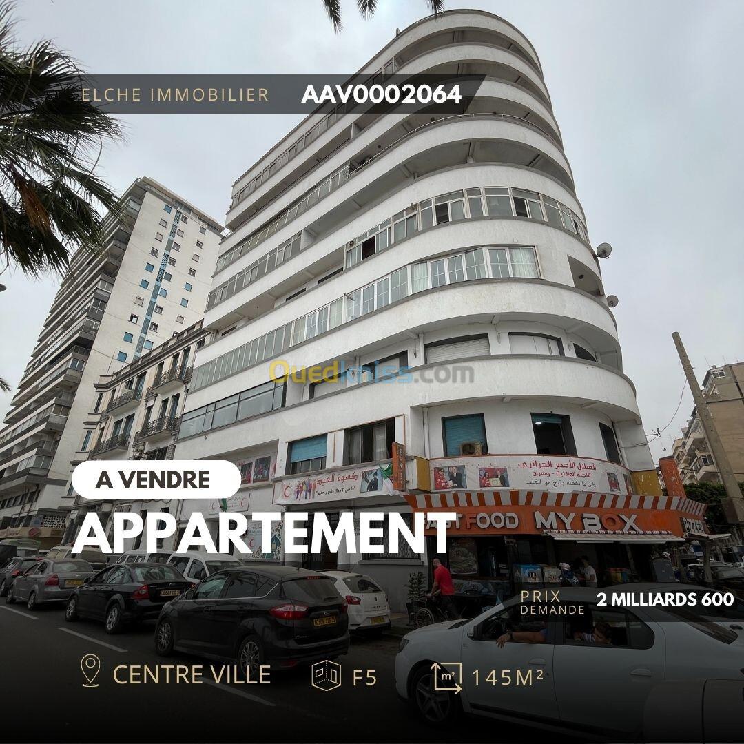 Vente Appartement F5 Oran Oran