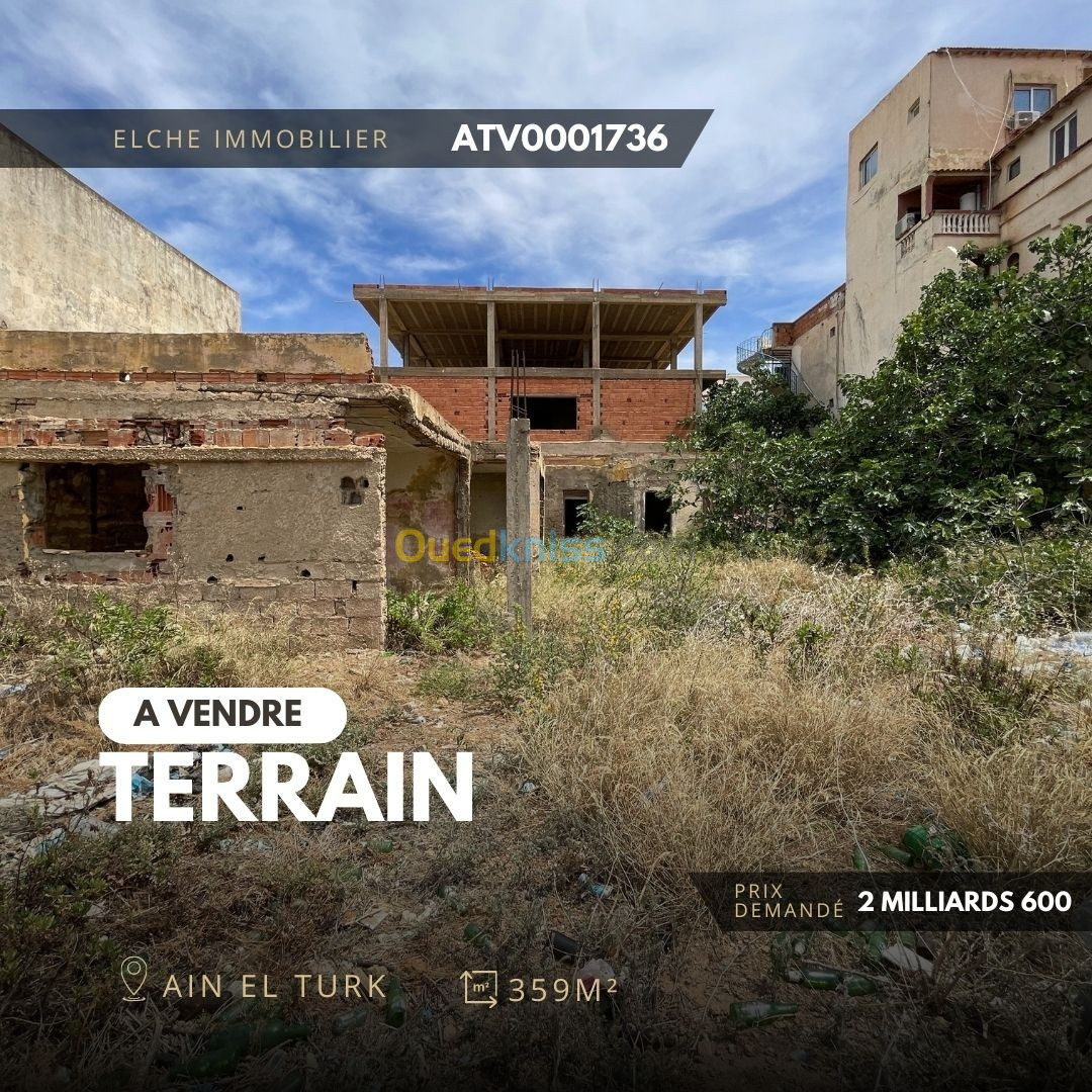 Vente Terrain Oran Ain el turck