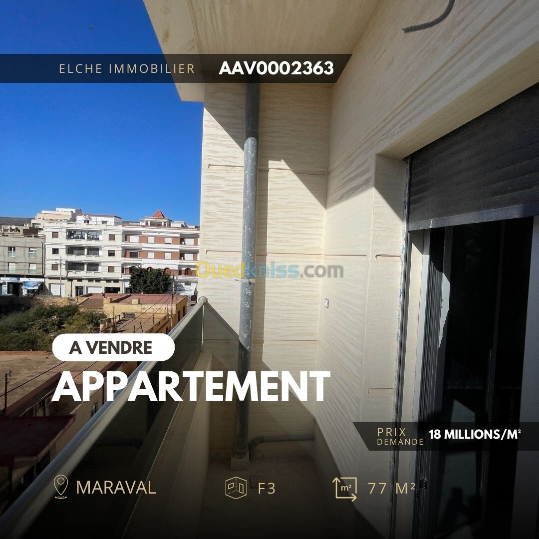 Vente Appartement F3 Oran Oran