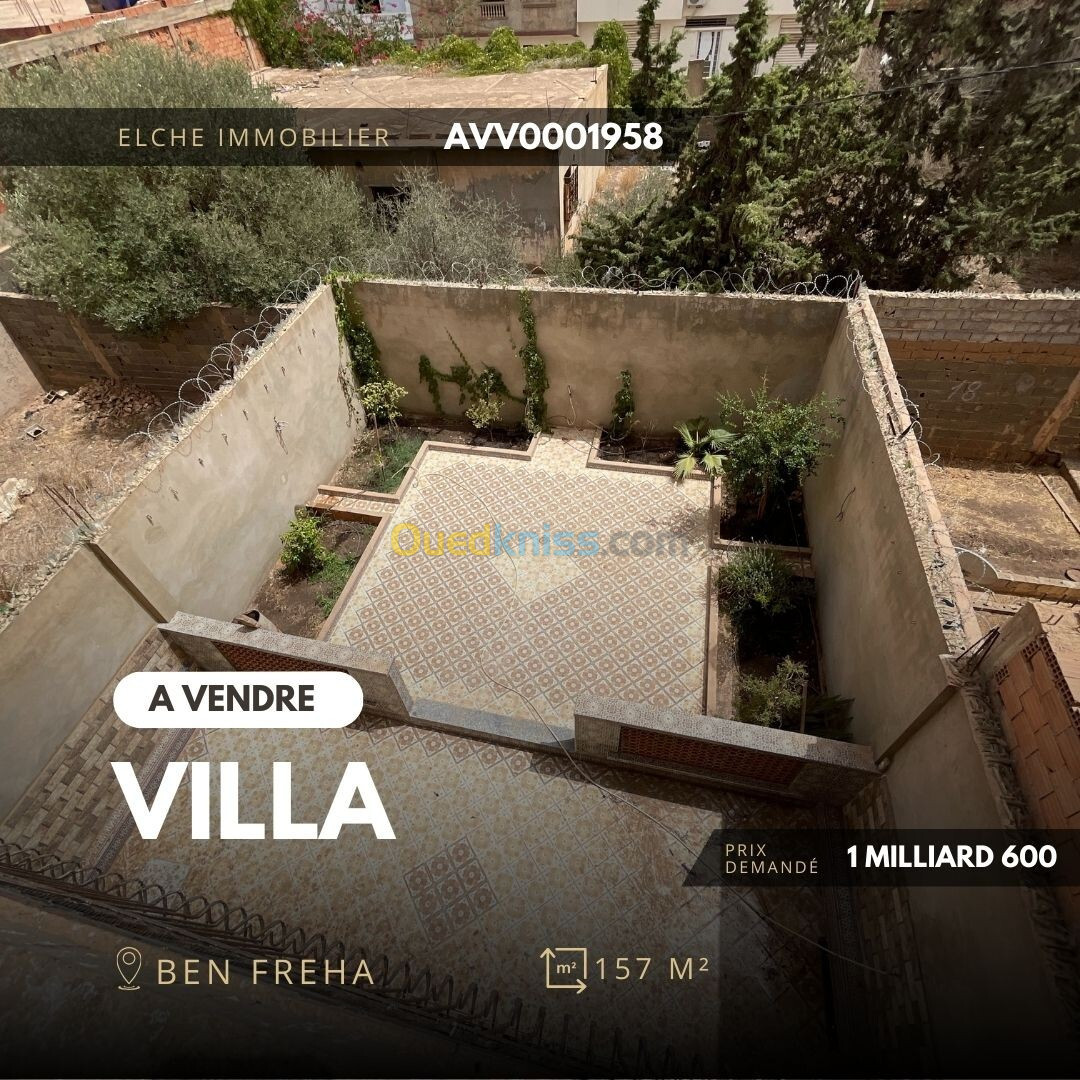 Vente Villa Oran Ben freha