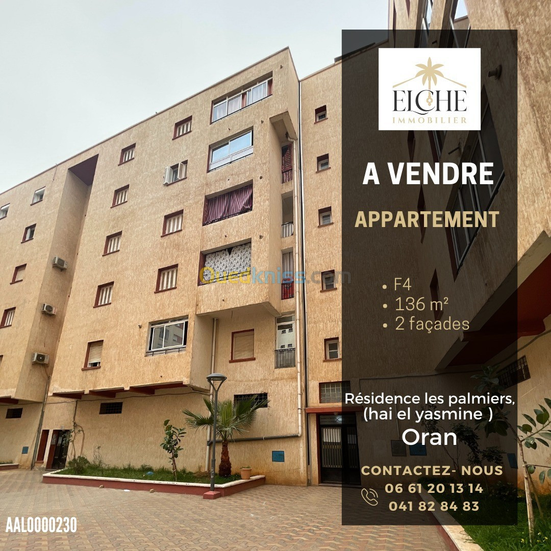 Vente Appartement F4 Oran Oran