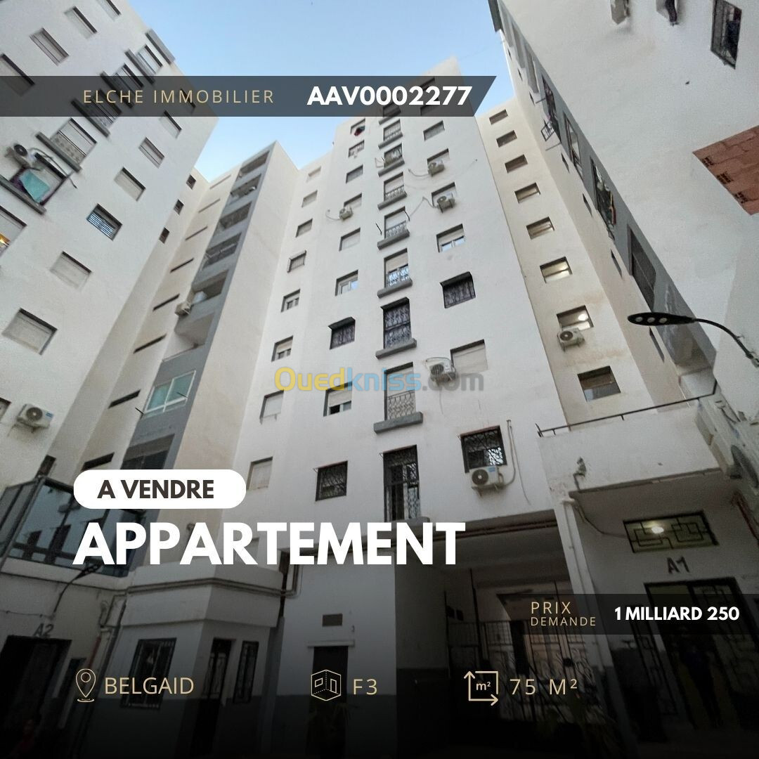 Vente Appartement F3 Oran Bir el djir