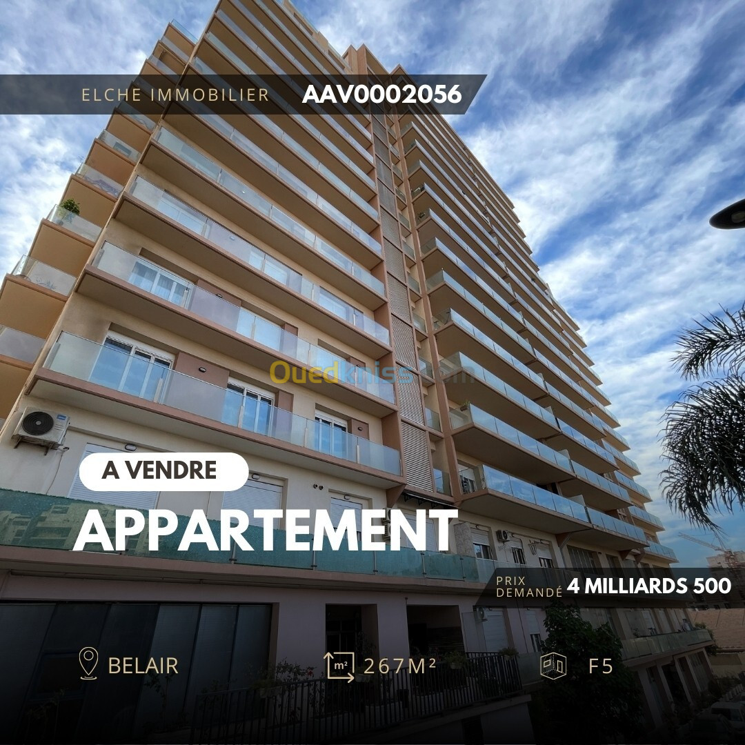 Vente Appartement F5 Oran Oran