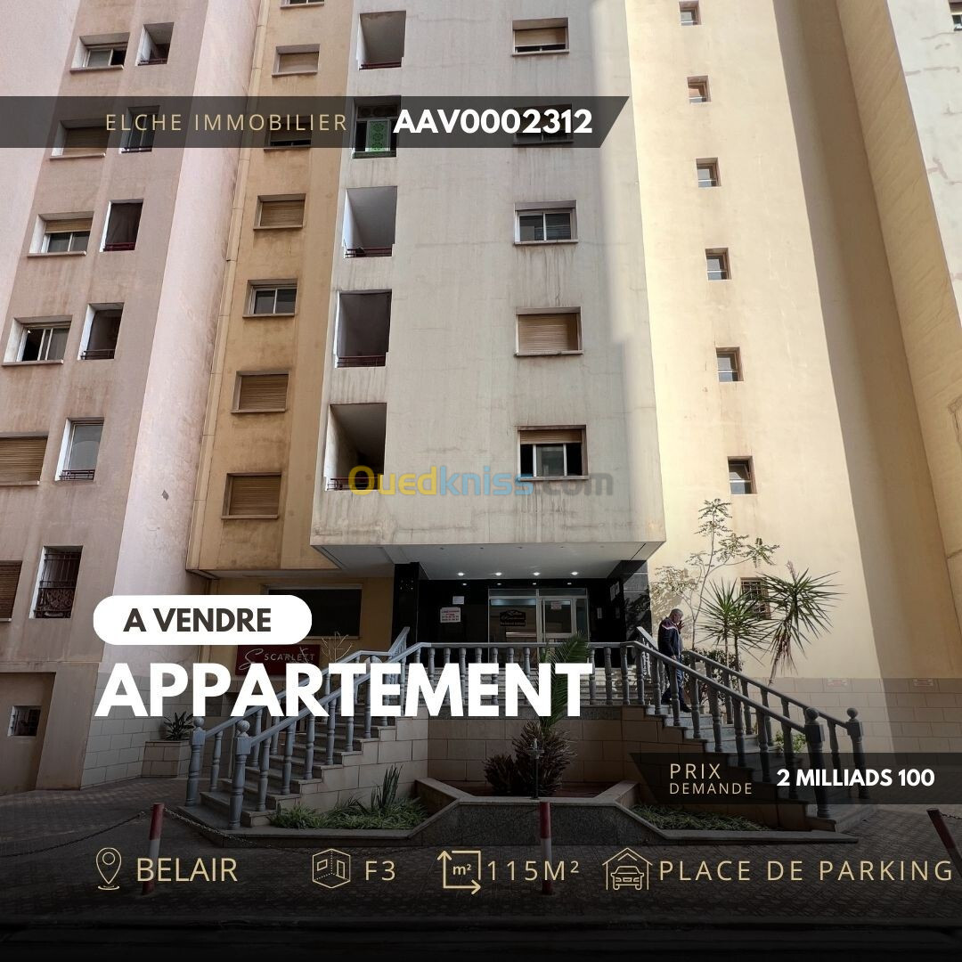 Vente Appartement F3 Oran Oran