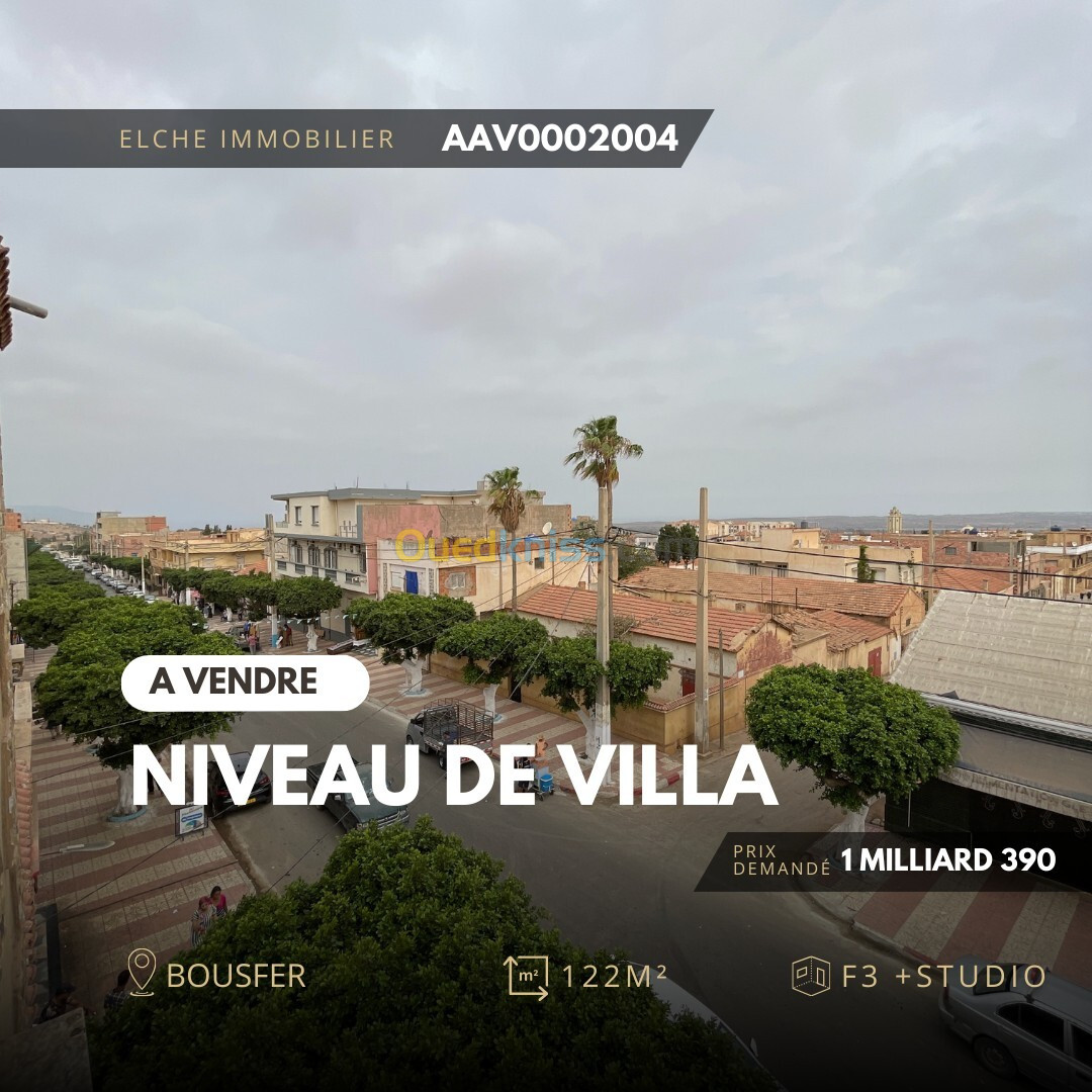 Vente Niveau De Villa F4 Oran Ain el turck