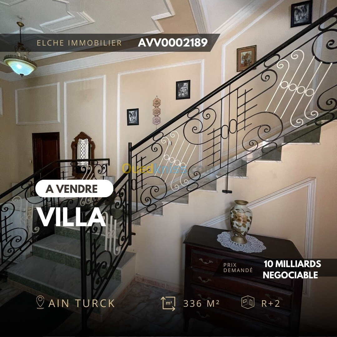 Vente Villa Oran Ain el turck