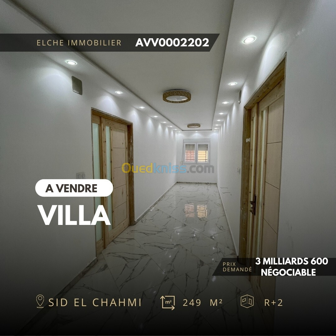 Vente Villa Oran Sidi chami