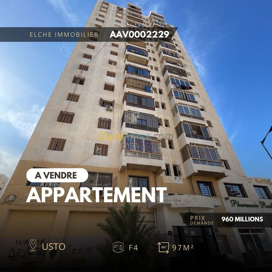 Vente Appartement F4 Oran Bir el djir