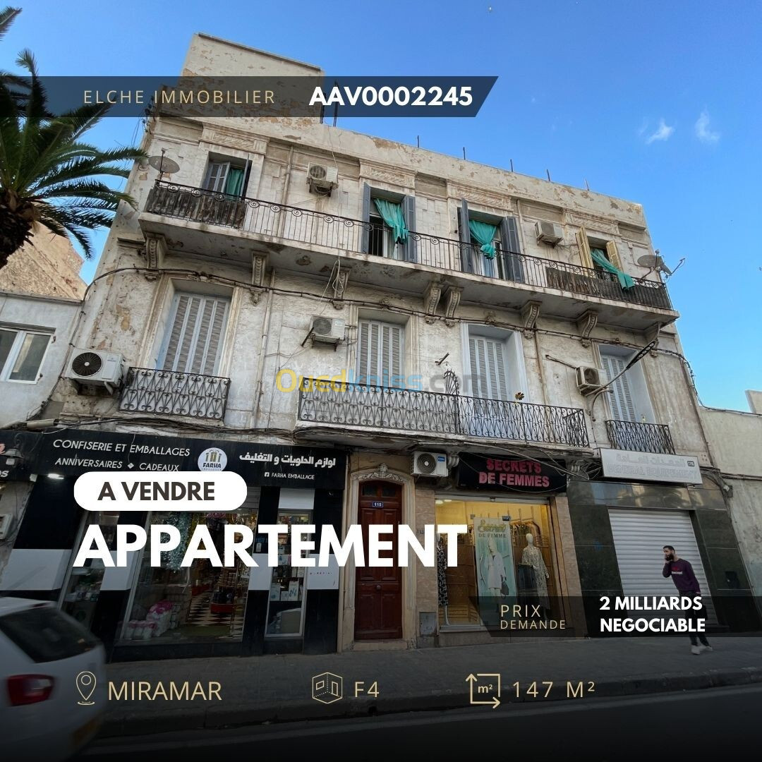 Vente Appartement F4 Oran Oran