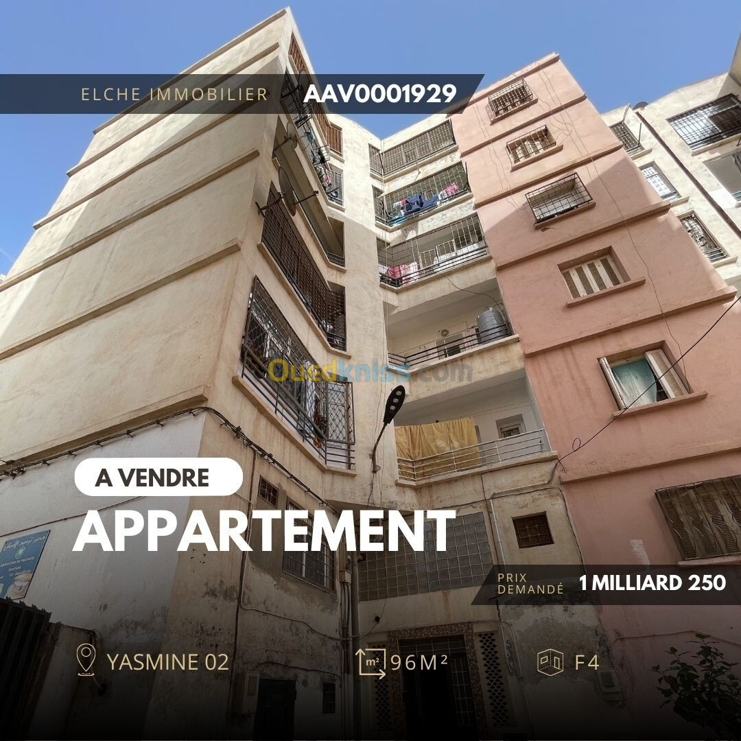 Vente Appartement F4 Oran Bir el djir